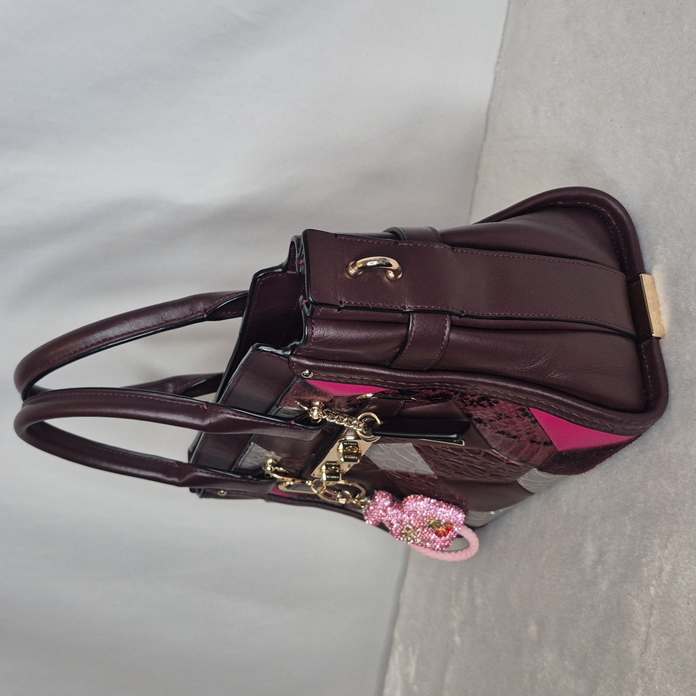 Coach Swagger Leather Patchwork Tote Handbag With… - image 7